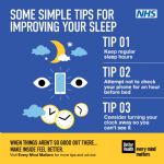 NHS COVID sleep advise